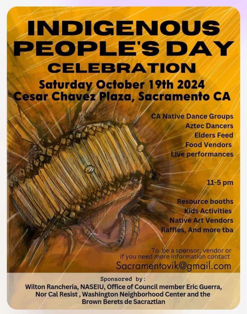 Indigenous People's Day celebration in Sacramento CA